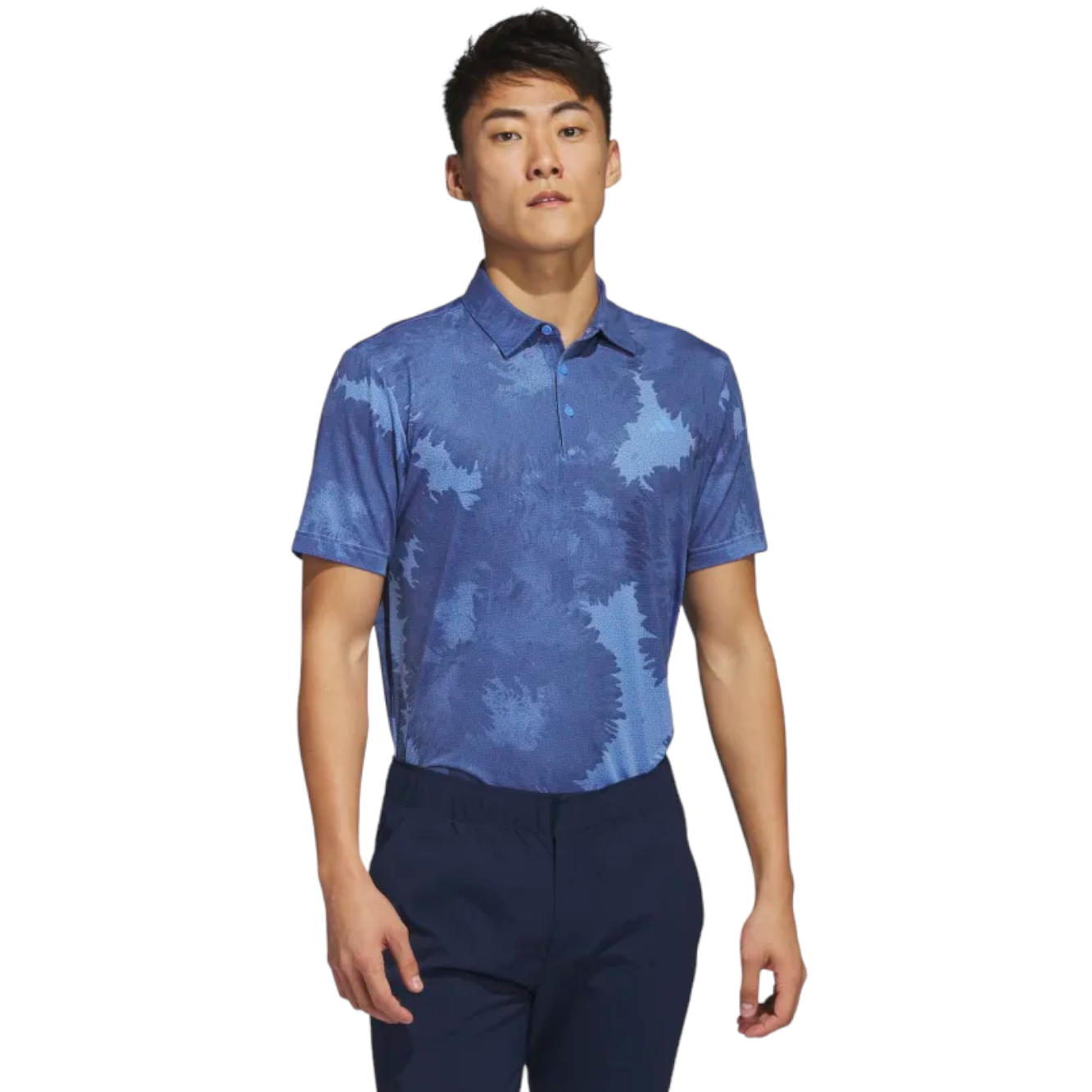 Adidas Flower Mesh Print Golf Polo Shirt HS1128 - Image 2