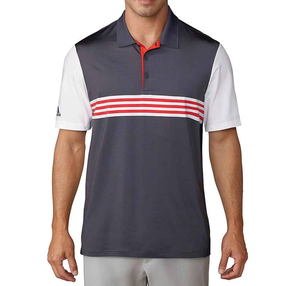 Adidas Ultimate365 3-Stripes Engineered Golf Polo Shirt - Image 2