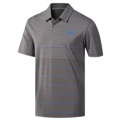 Adidas Ultimate365 Heather Stripe Golf Polo Shirt