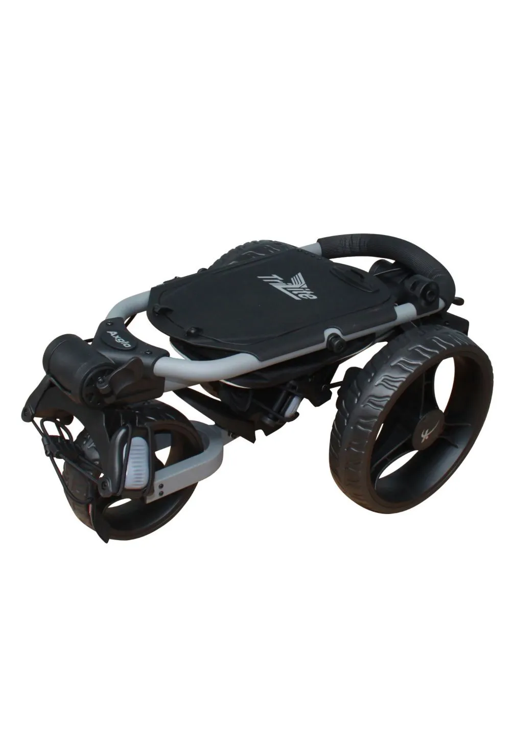 Axglo TriLite 3 Wheel Golf Trolley | Grey/Black - Image 2