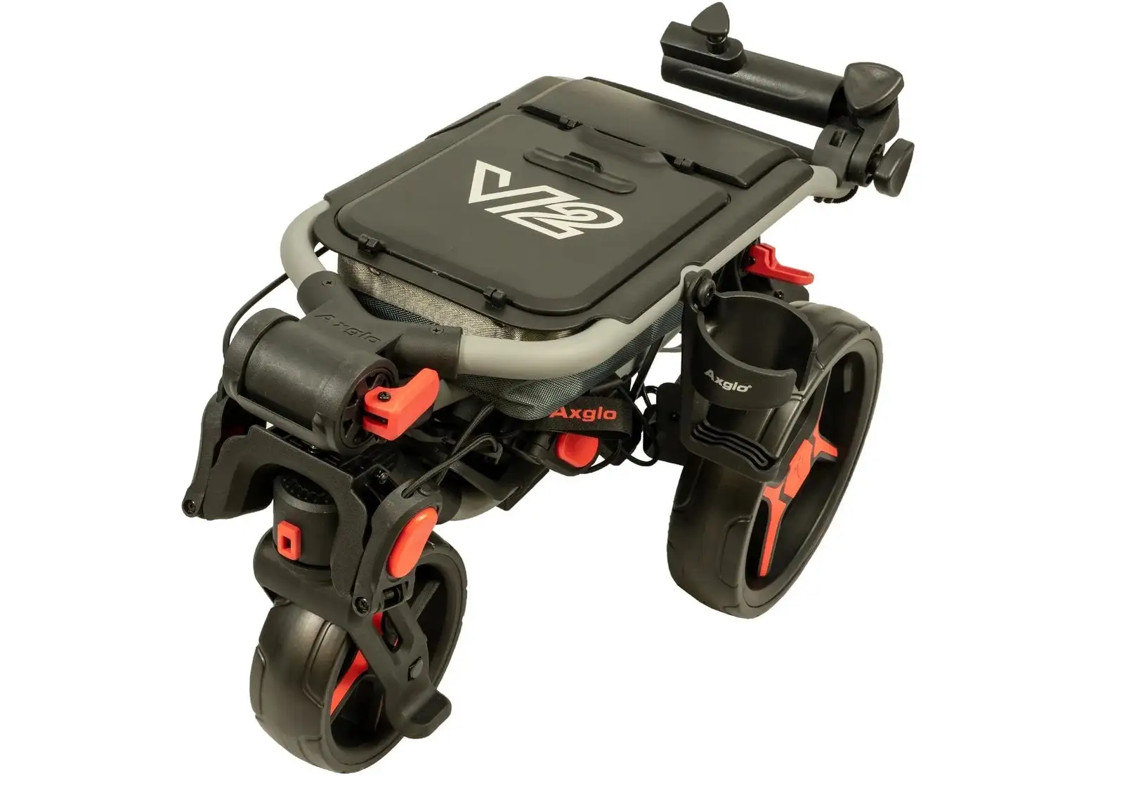 Axglo Tri-360 V2 Golf Trolley | Black/Red - Image 2