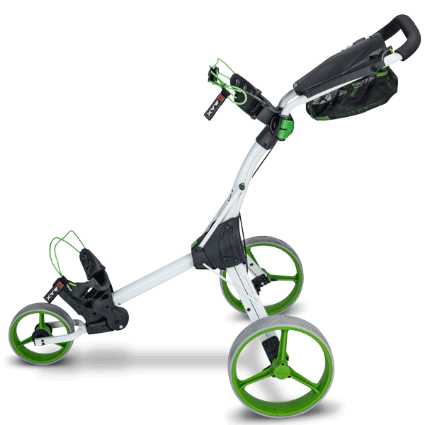 Big Max IQ+ Push Golf Trolley | White/Lime - Image 2