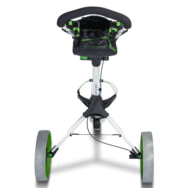 Big Max IQ+ Push Golf Trolley | White/Lime - Image 3