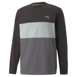 Puma Cloudspun Colourblock Crew Neck Golf Mid Layer 535458