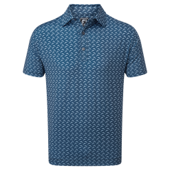 FootJoy Leaping Dolphins Print Lisle Golf Shirt 88353
