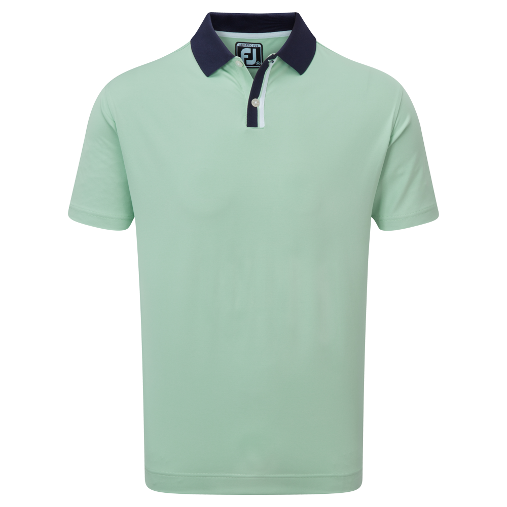 FootJoy Solid Stripe Placket Pique Golf Shirt 88380
