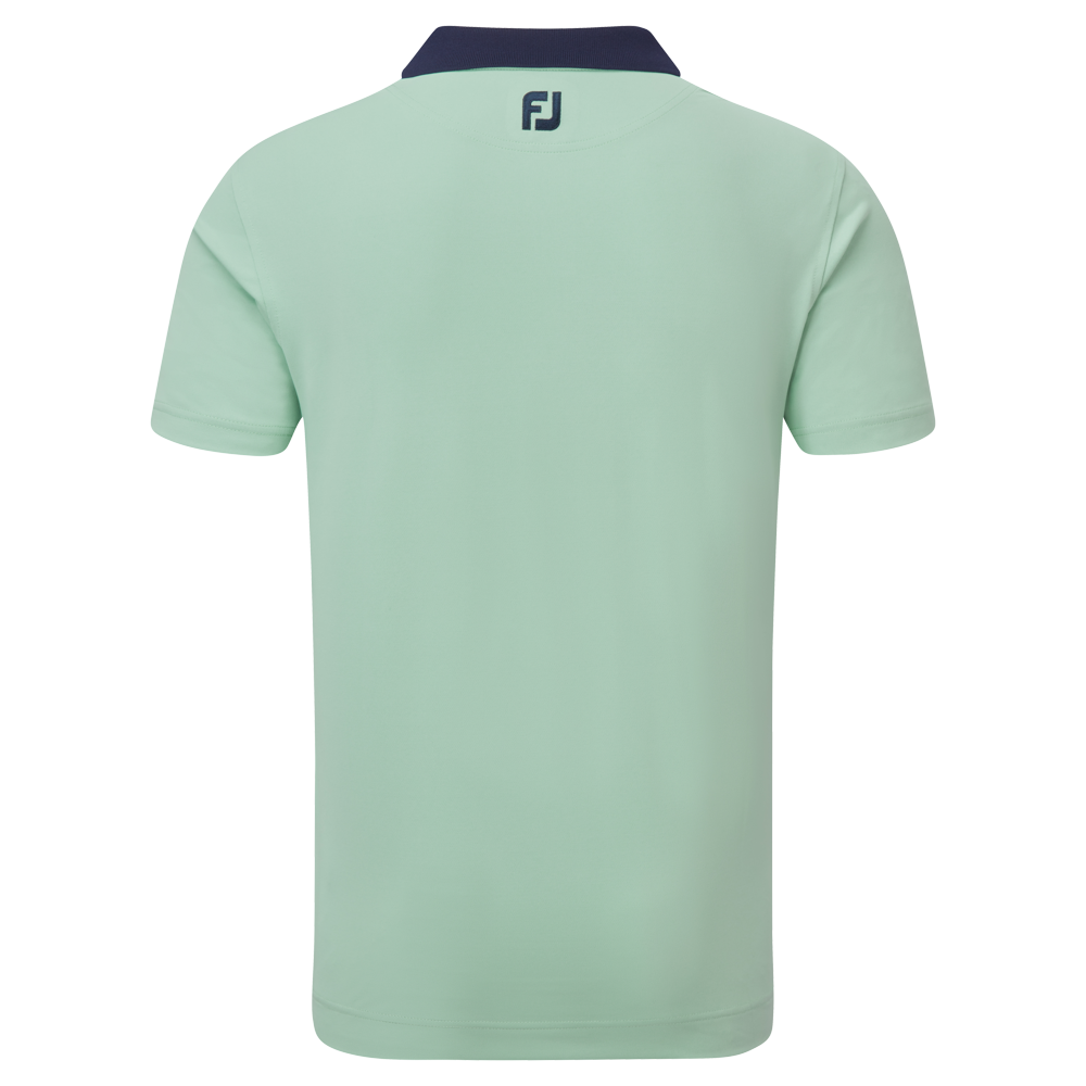 FootJoy Solid Stripe Placket Pique Golf Shirt 88380 - Image 2