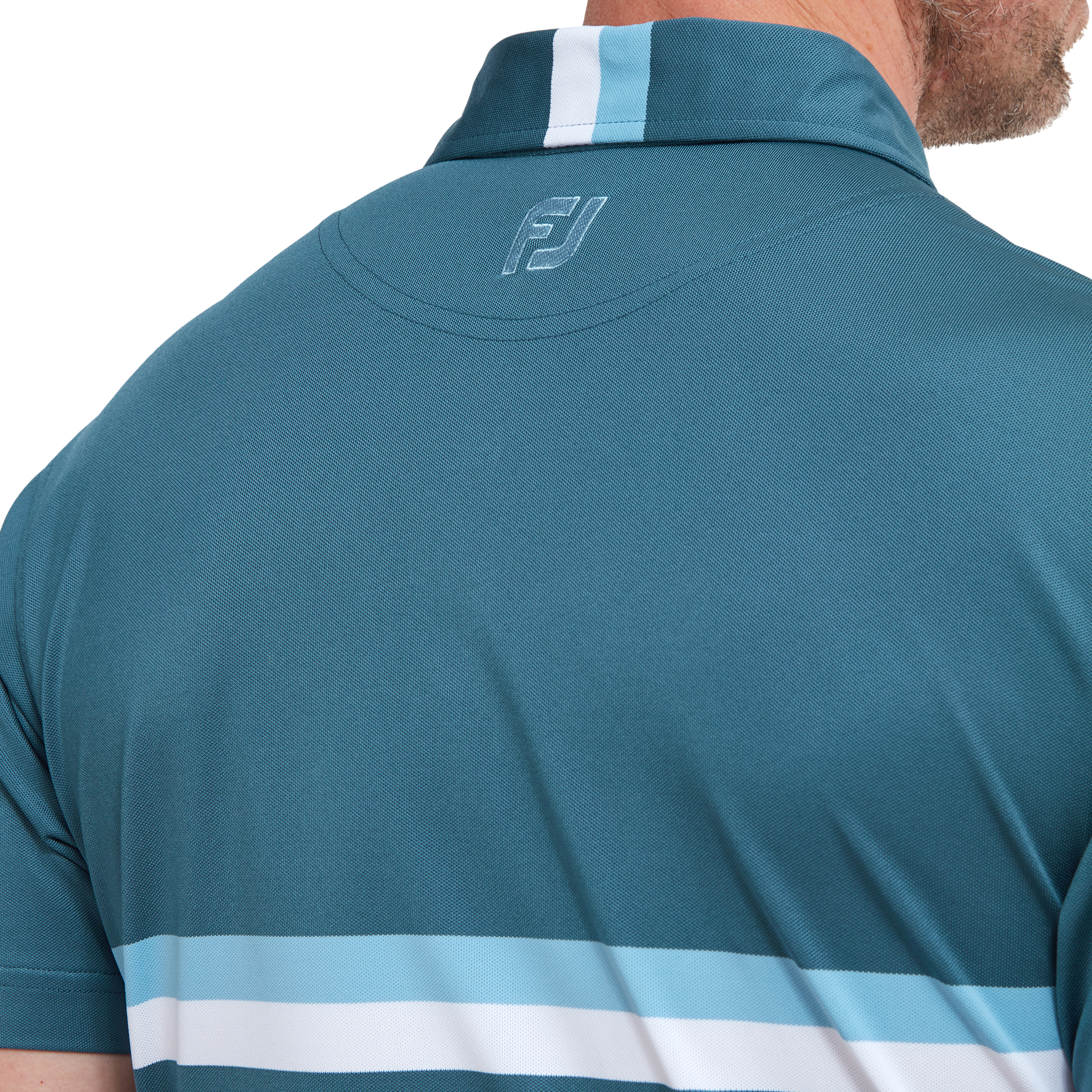 FootJoy Double Chest Band Pique Golf Polo Shirt 88391 - Image 5