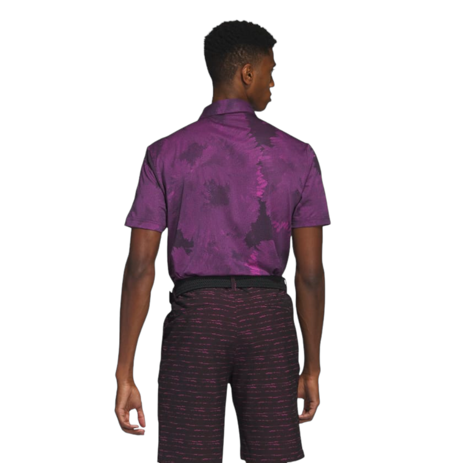 Adidas Flower Mesh Print Golf Polo Shirt HS7618 - Image 3