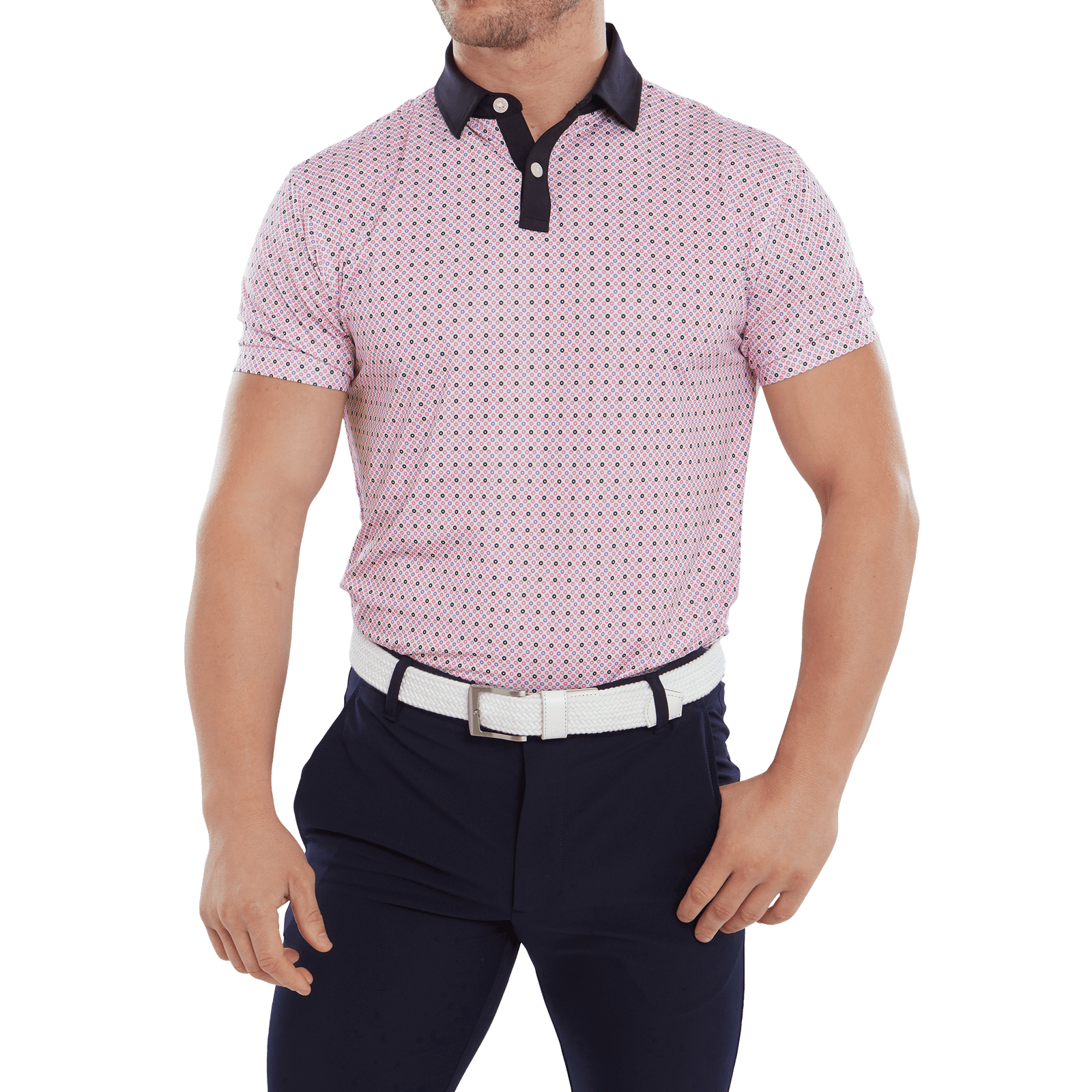 FootJoy Circle Print Golf Polo Shirt 80032 - Image 2