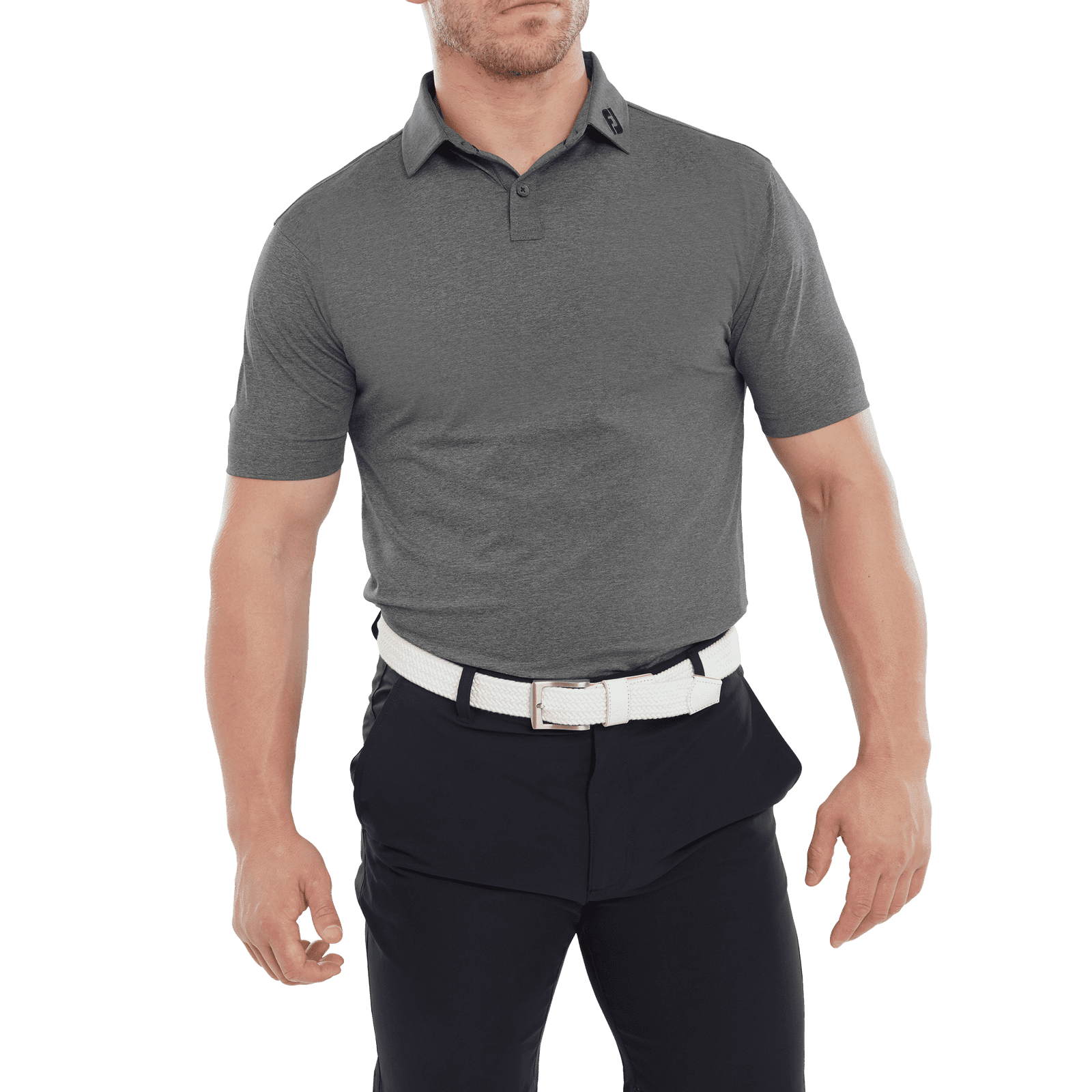 FootJoy Heather Self Collar Golf Polo Shirt 80136 - Image 2