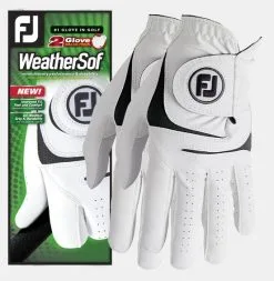 Footjoy WeatherSof Golf Glove | 2 Pack 66253