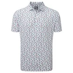 Footjoy Mini Print Floral Golf Shirt 88784