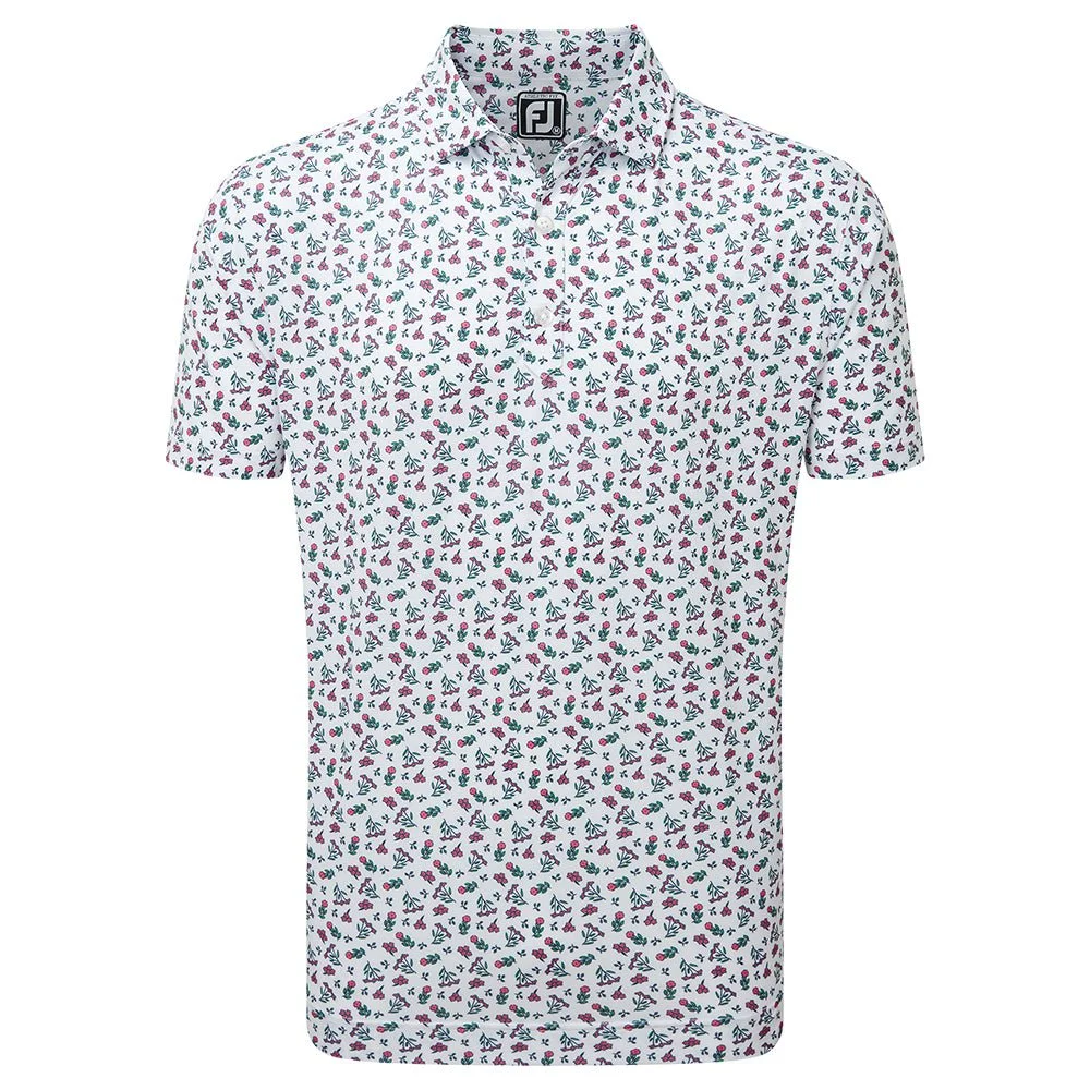 Footjoy Mini Print Floral Golf Shirt 88784