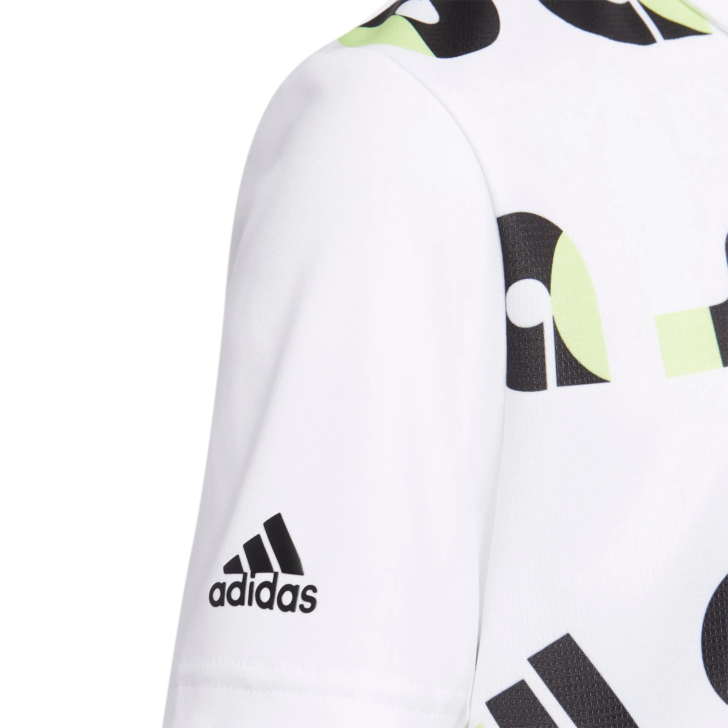 Adidas Junior Graphic Print Golf Polo Shirt HC0251 - Image 3