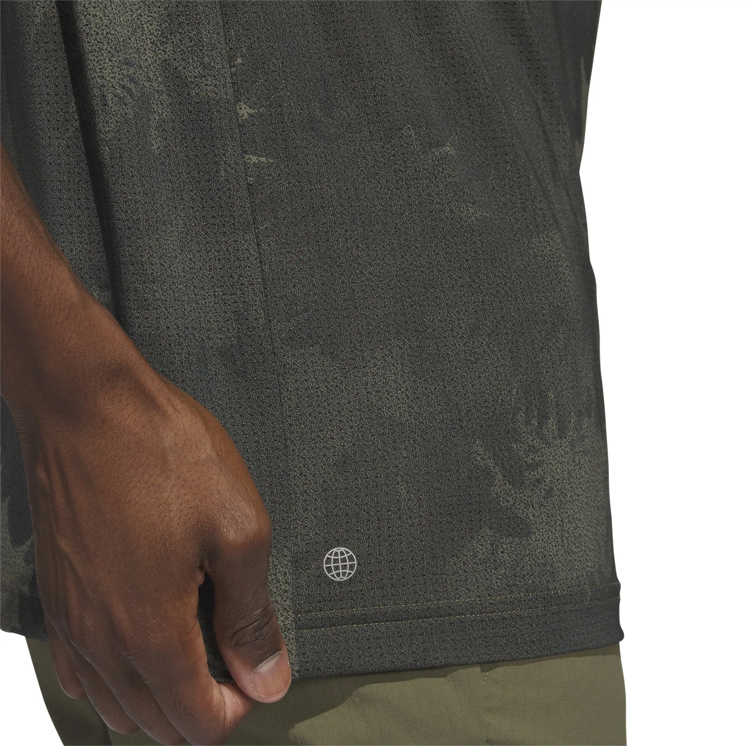 Adidas Flower Mesh Print Golf Polo Shirt HS1129 - Image 5