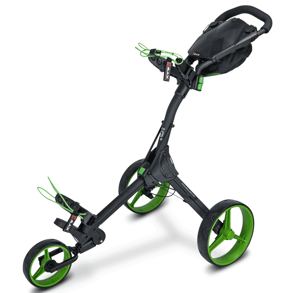 Big Max IQ+ Push Golf Trolley | Black/Lime