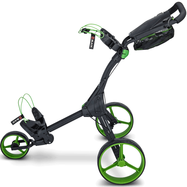 Big Max IQ+ Push Golf Trolley | Black/Lime - Image 3