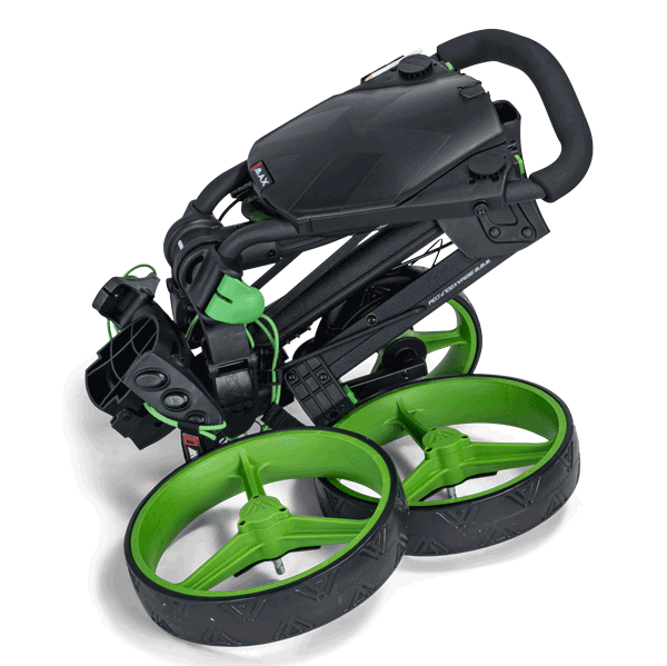 Big Max IQ+ Push Golf Trolley | Black/Lime - Image 5