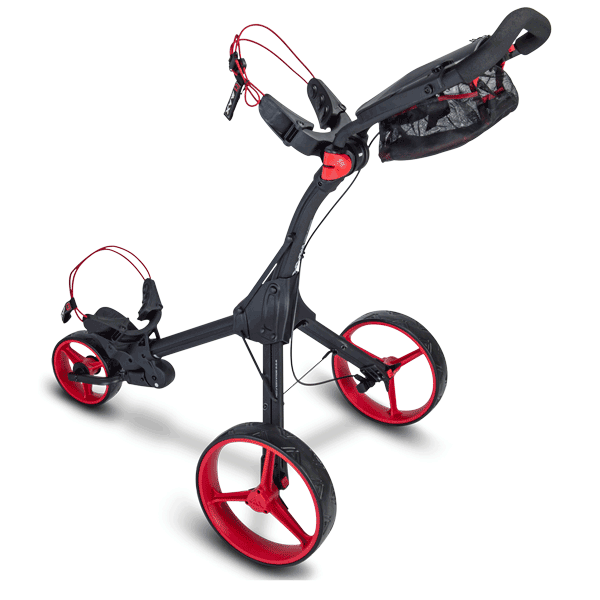 Big Max IQ+ Push Golf Trolley | Black/Red - Image 6