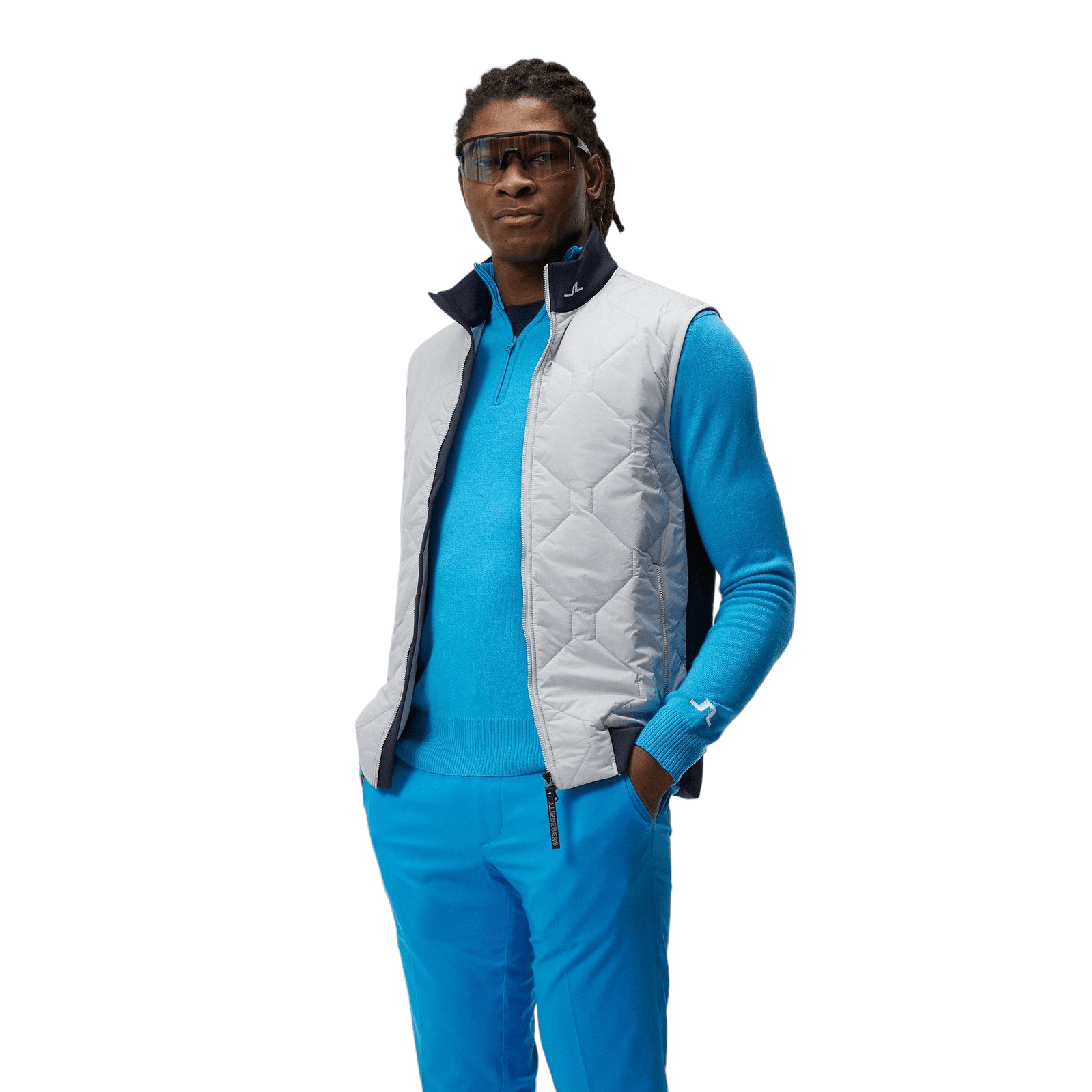 J.Lindeberg J. Lindeberg Quilt Hybrid Golf Vest AMOW09220