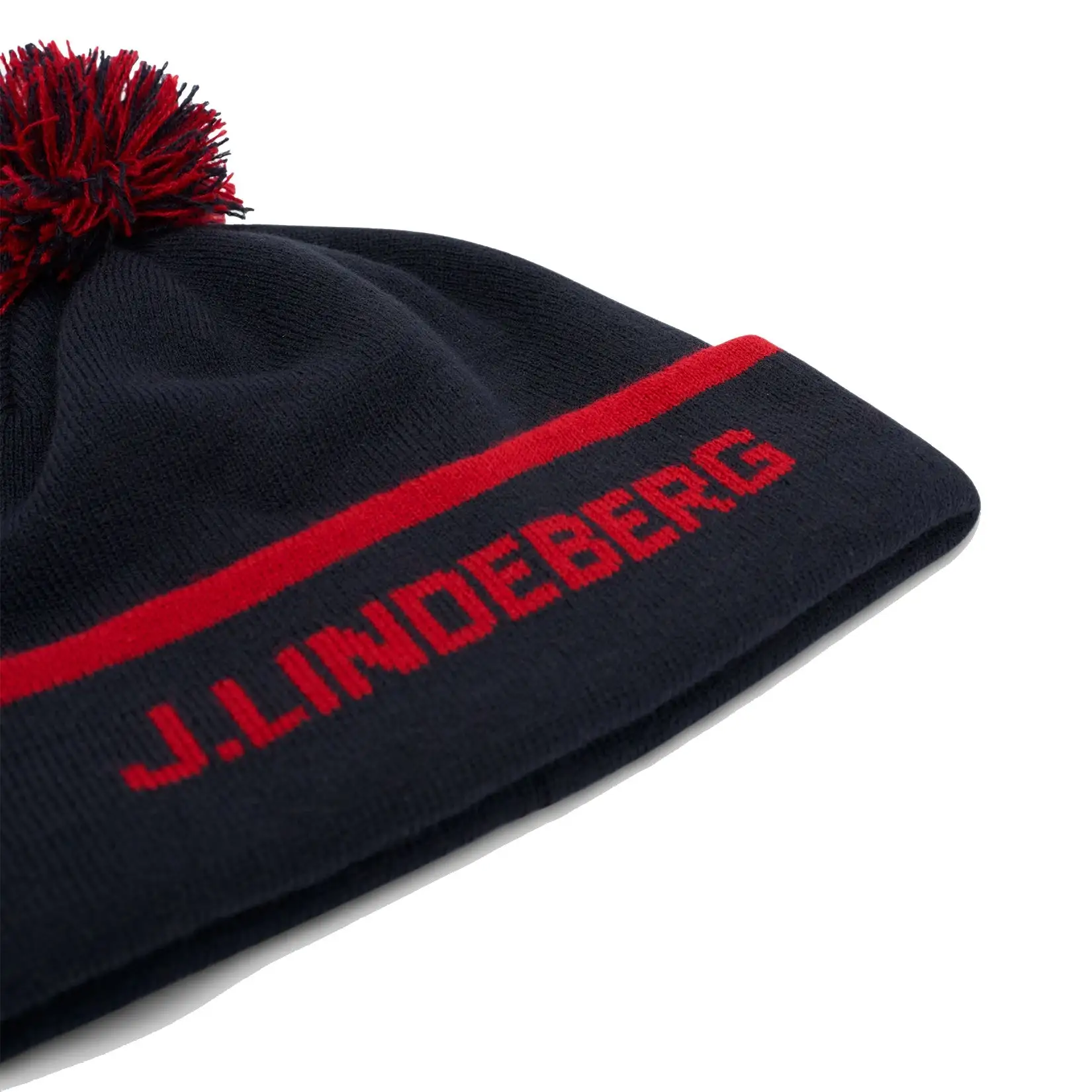 J.Lindeberg Stripe Golf Beanie AMAC06991 - Image 2