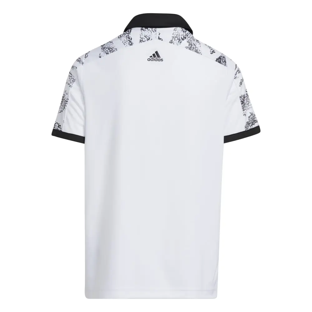 Junior Adidas Colourblock Golf Polo Shirt HG8475 - Image 2