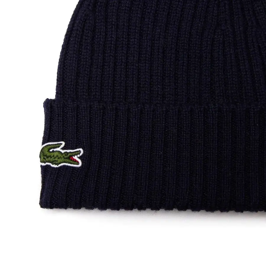 Lacoste Ribbed Wool Golf Beanie RB0001 - Image 2