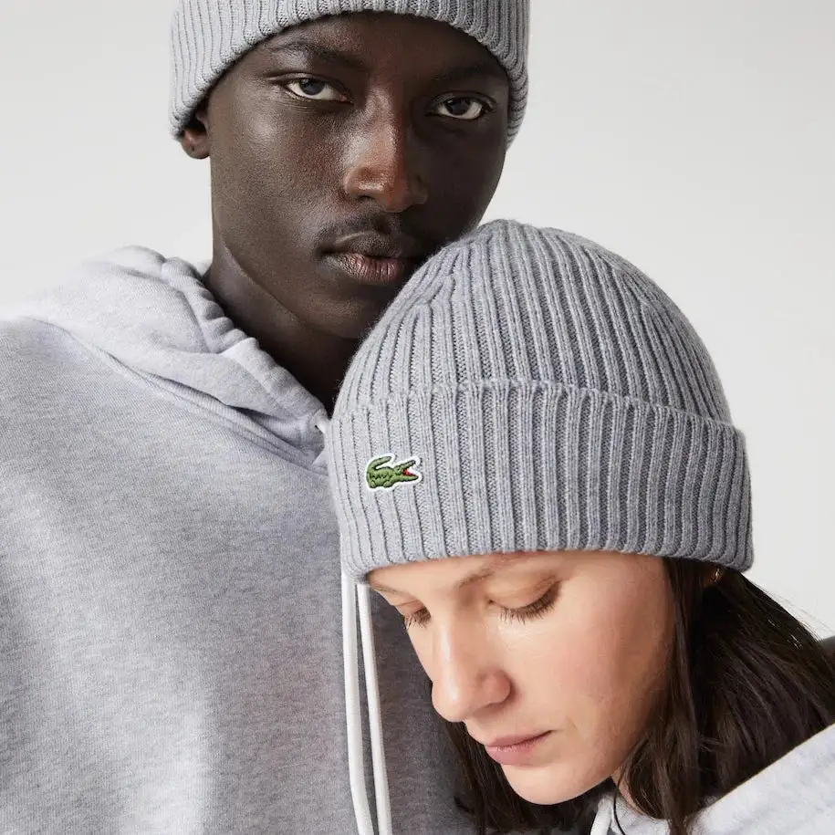 Lacoste Ribbed Wool Golf Beanie RB0001 - Image 3