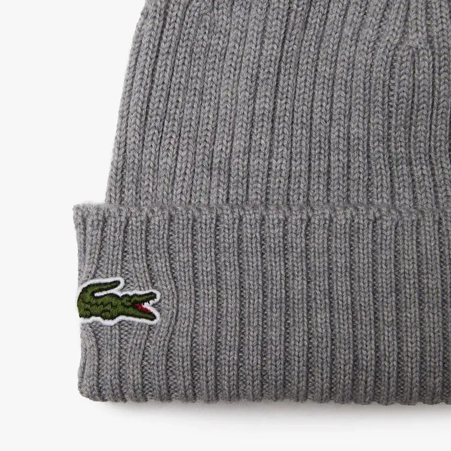 Lacoste Ribbed Wool Golf Beanie RB0001 - Image 2