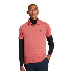 Lyle & Scott Jacquard Golf Polo Shirt SP1562G
