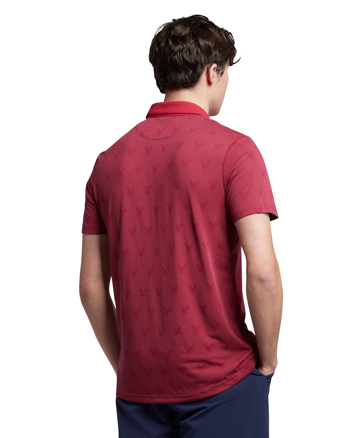 Lyle & Scott Jacquard Golf Polo Shirt SP1562G - Image 2