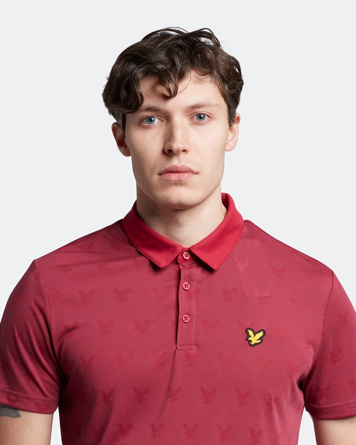 Lyle & Scott Jacquard Golf Polo Shirt SP1562G - Image 5