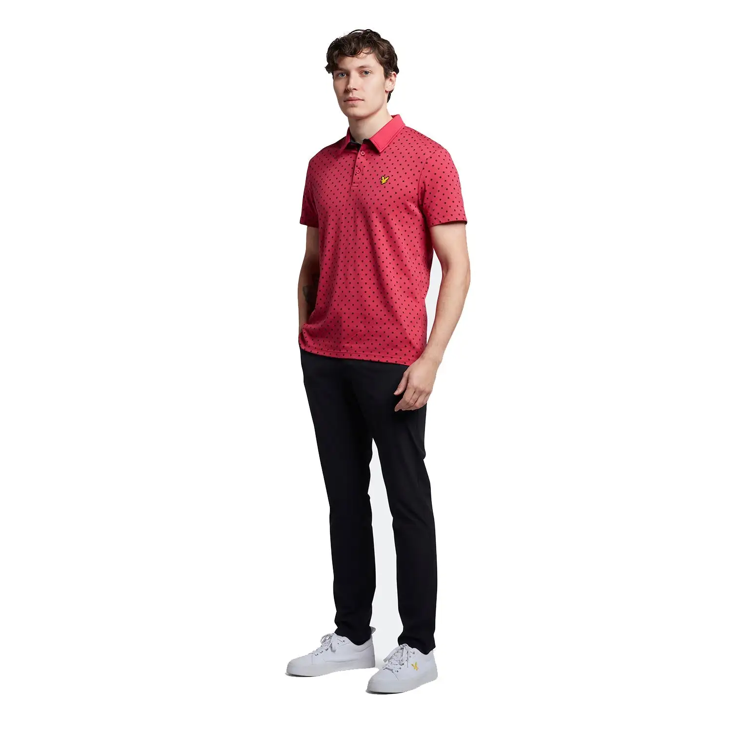 Lyle & Scott Lyle Polka Dot Golf Polo Shirt SP1665G - Image 2