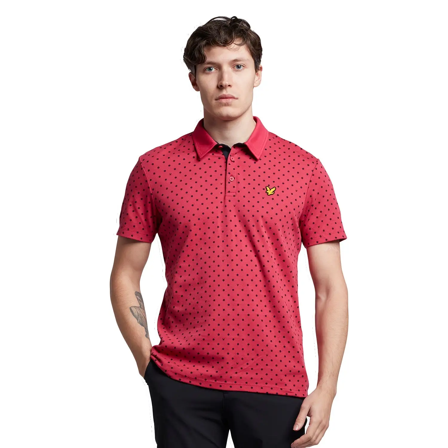 Lyle & Scott Lyle Polka Dot Golf Polo Shirt SP1665G