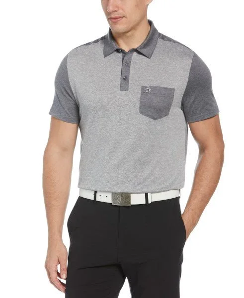 Original Penguin Colour Block Golf Polo Shirt OGKSC0B4 - Image 3