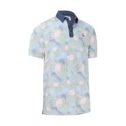 Original Penguin Flamingo Print Golf Polo Shirt OGKSC032