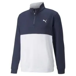 Puma Gamer Colour Block 1/4 Zip Golf Top 532985