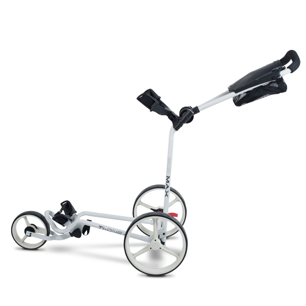 Big Max TI One Push Golf Trolley | White - Image 2