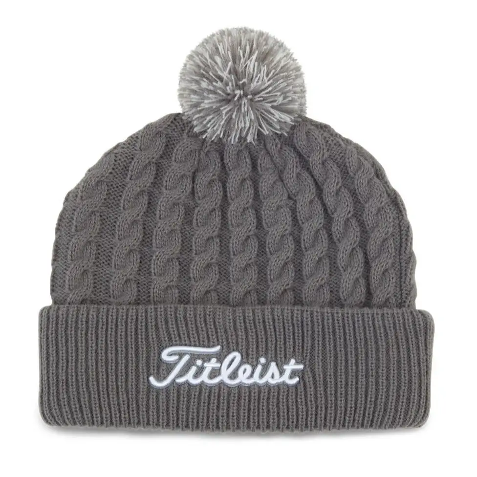 Titleist Cable Knit Pom Pom Golf Beanie TH21WCKNP