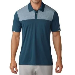 Adidas Climachill Heather Block Competition Golf Polo Shirt