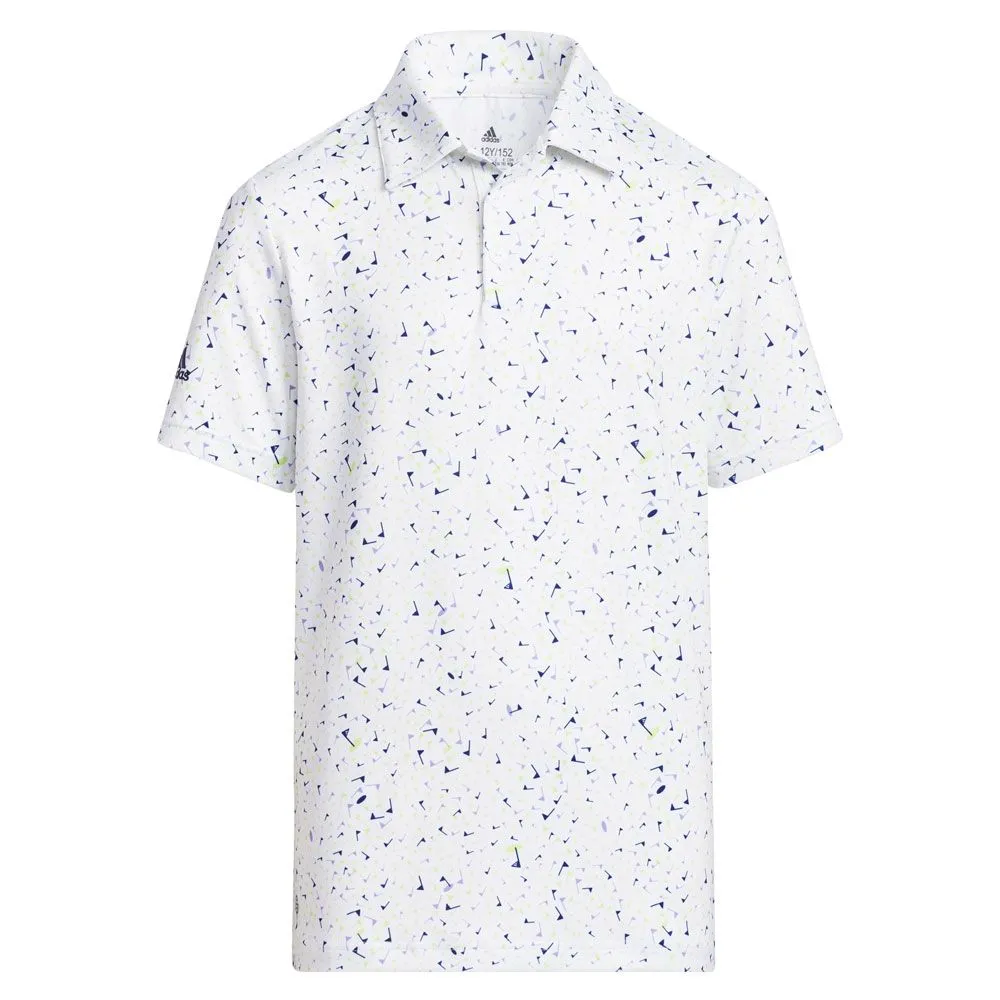 Adidas Flag Print Junior Golf Polo Shirt - Image 2