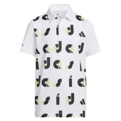 Adidas Graphic Print Junior Golf Polo Shirt