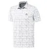 Adidas Jacquard Lines Golf Polo Shirt