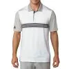 Adidas Ultimate365 3-Stripes Engineered Golf Polo Shirt