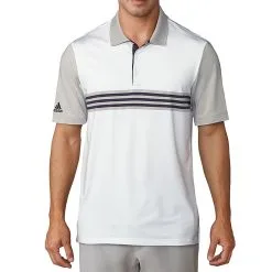 Adidas Ultimate365 3-Stripes Engineered Golf Polo Shirt