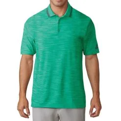 Adidas Ultimate365 Textured Stripe Golf Polo Shirt