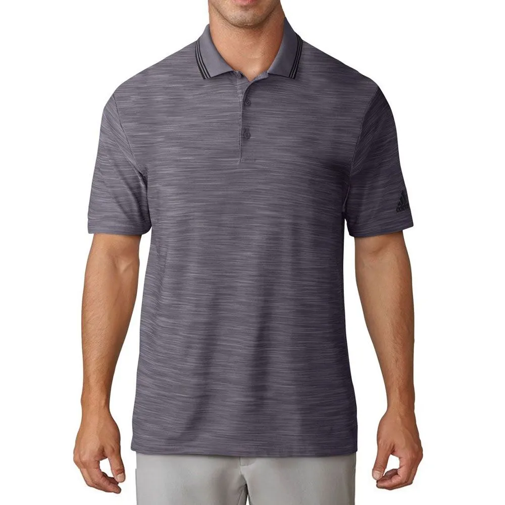 Adidas Ultimate365 Textured Stripe Golf Polo Shirt - Image 2