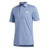 Adidas Ultimate365 Heather Stripe Golf Polo Shirt