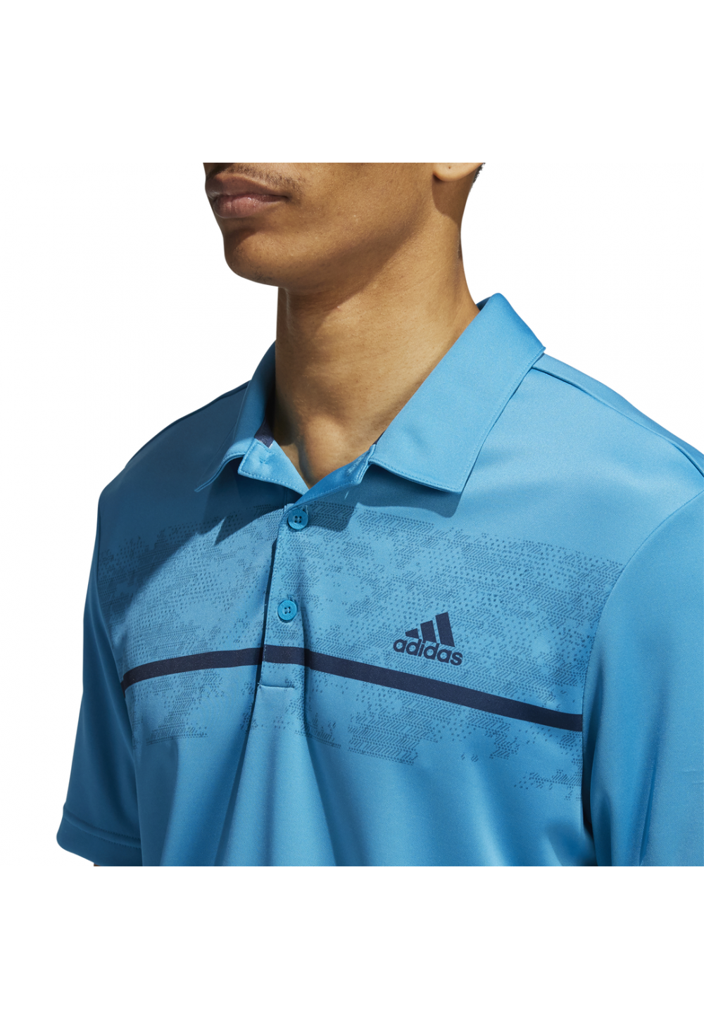 Adidas Chest Print Golf Polo Shirt H36252 - Image 5